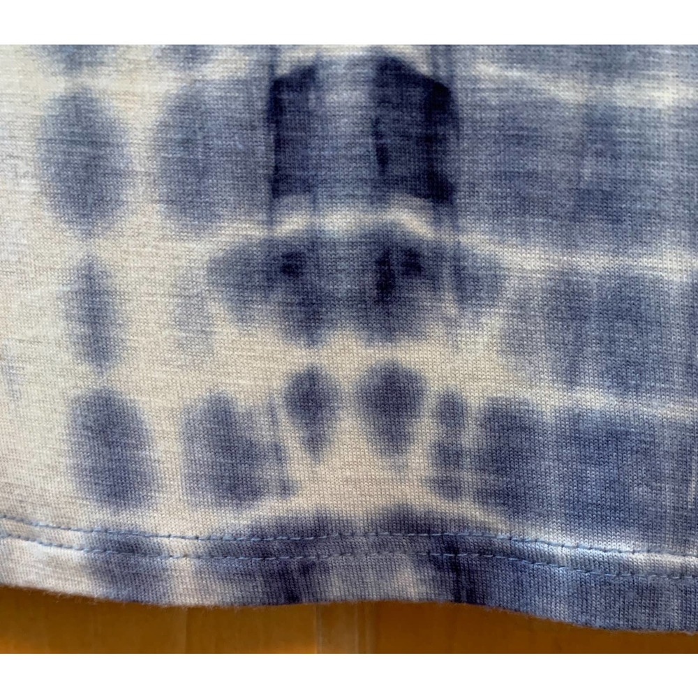*K235 Whisper Women's Scoop Neck Medium Tie Dye Stretch Long Sleeve Crop Top - Picture 7 of 9